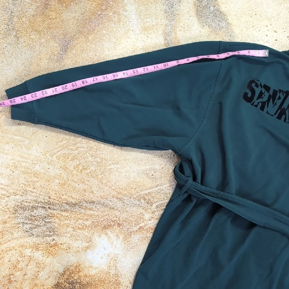 Savage X Fenty | Forest Green Cotton Hooded Robe Size XL - Picture 7 of 12